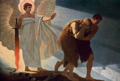 Expulsion of Adam and Eve from Paradise by Unbekannt Unbekannt